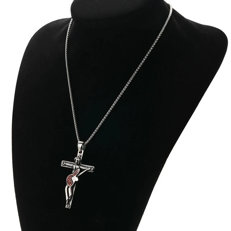 Collier Johnny Hallyday Croix Guitare
