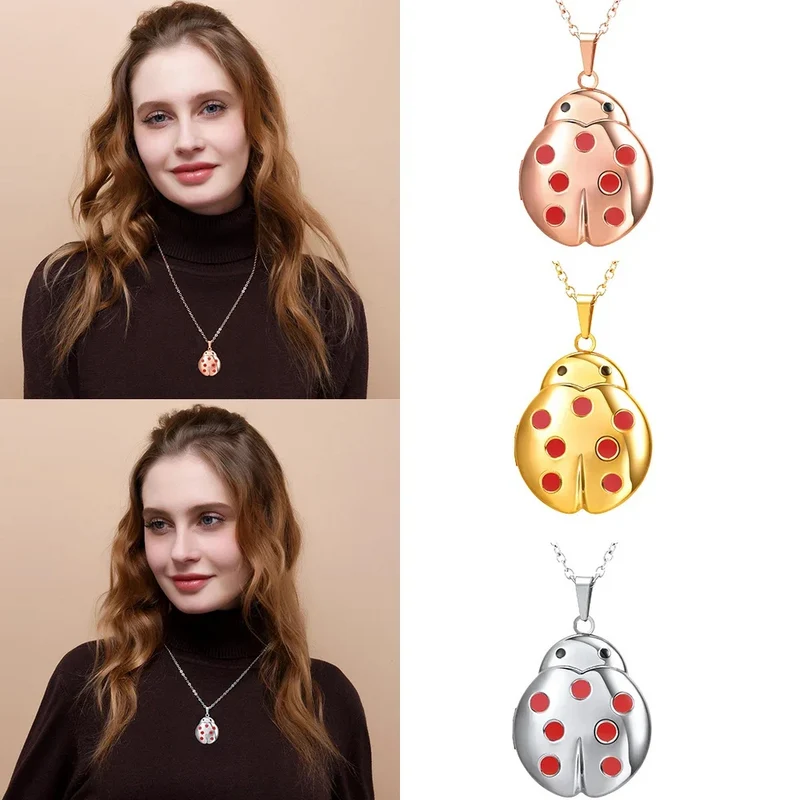 Collier Coccinelle qui s'Ouvre