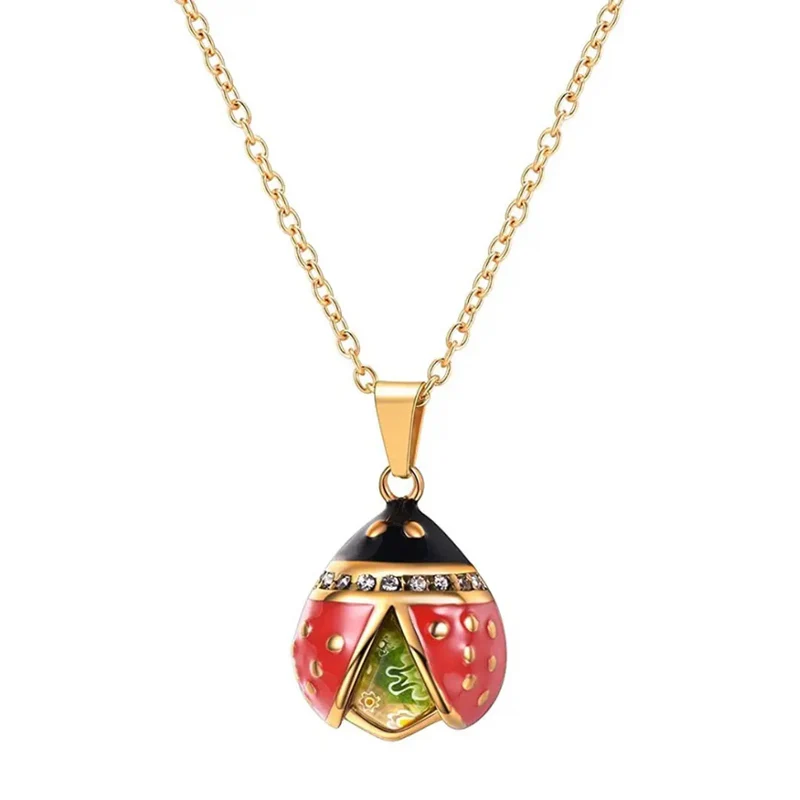 Collier avec Coccinelle