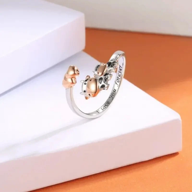 Bague Vache Cœur