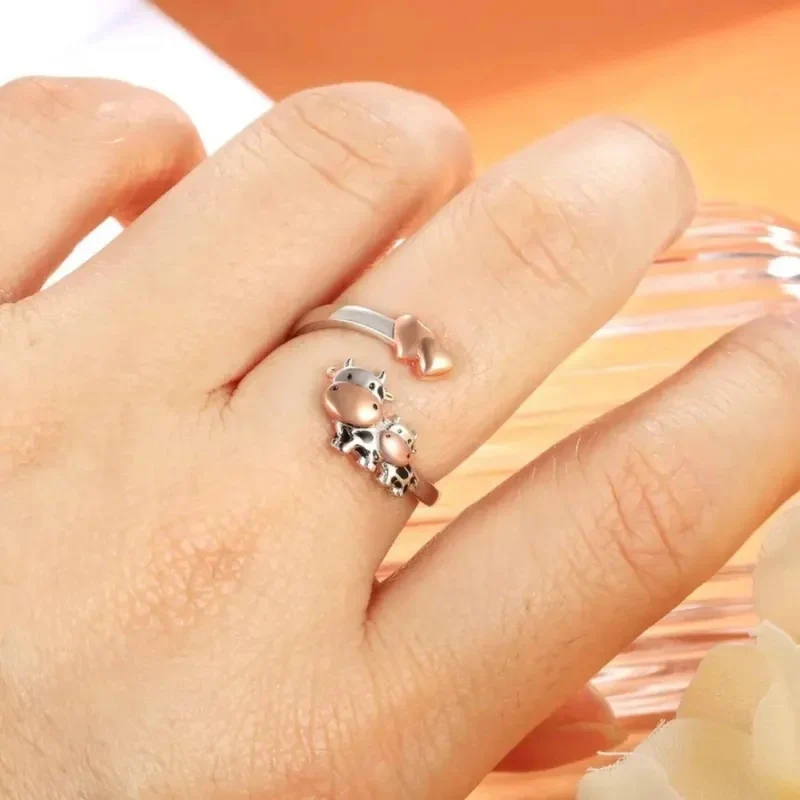 Bague Vache Cœur