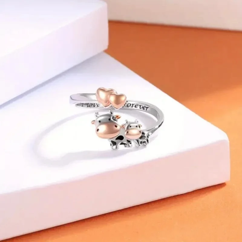 Bague Vache Cœur