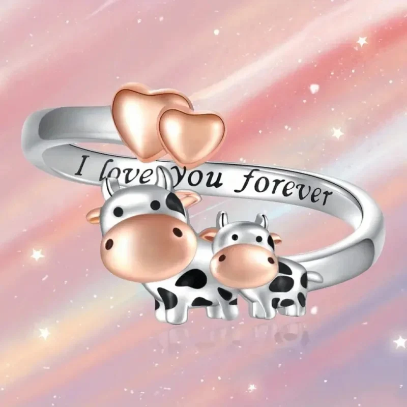Bague Vache Cœur