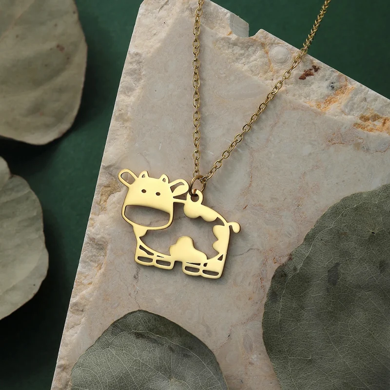 Collier Pendentif Vache