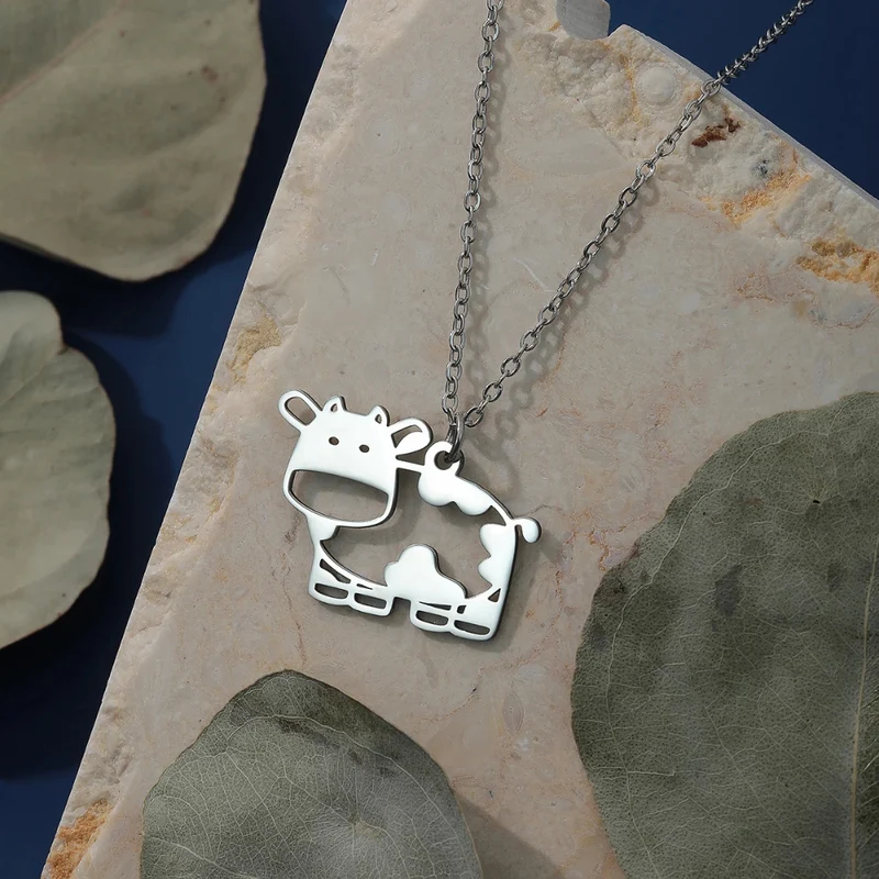 Collier Pendentif Vache