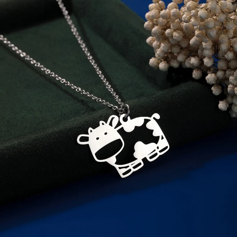 Collier Pendentif Vache