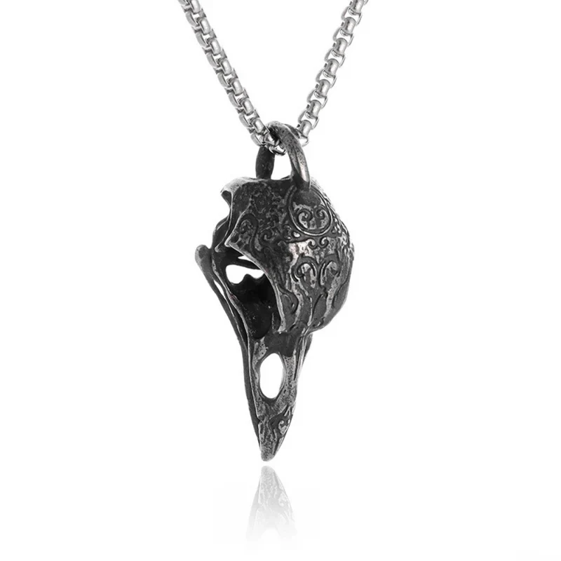 Collier Crâne de Corbeau