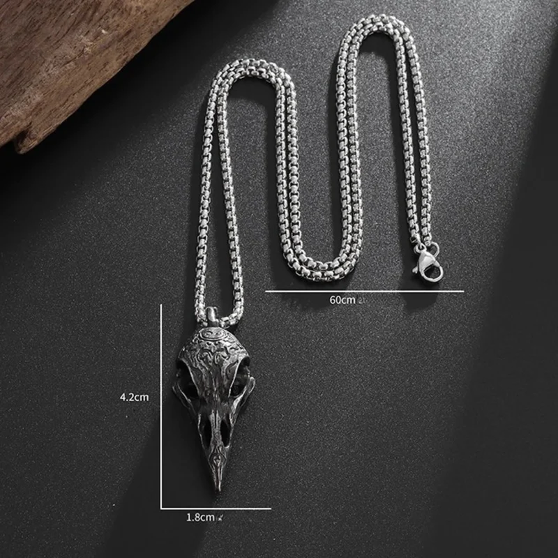 Collier Crâne de Corbeau