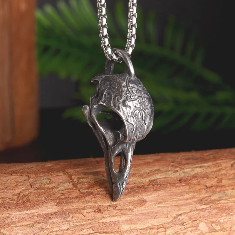 Collier Crâne de Corbeau