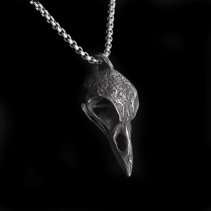 Collier Crâne de Corbeau