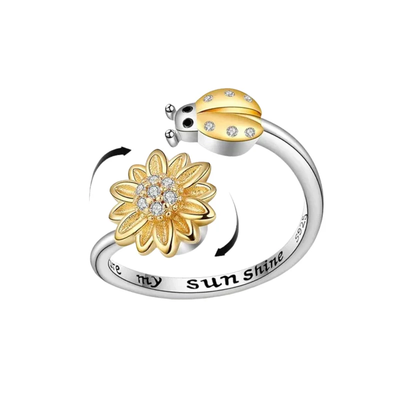 Bague Coccinelle Anti-Stress