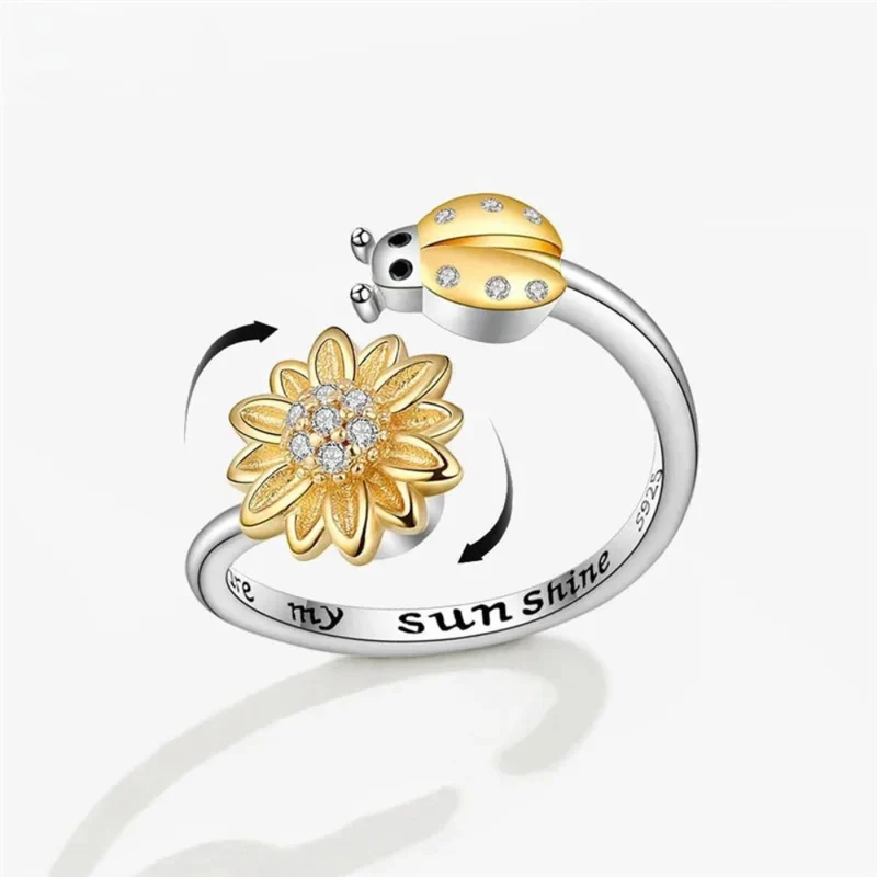 Bague Coccinelle Anti-Stress