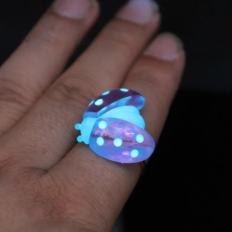 Bague Coccinelle Lumineuse