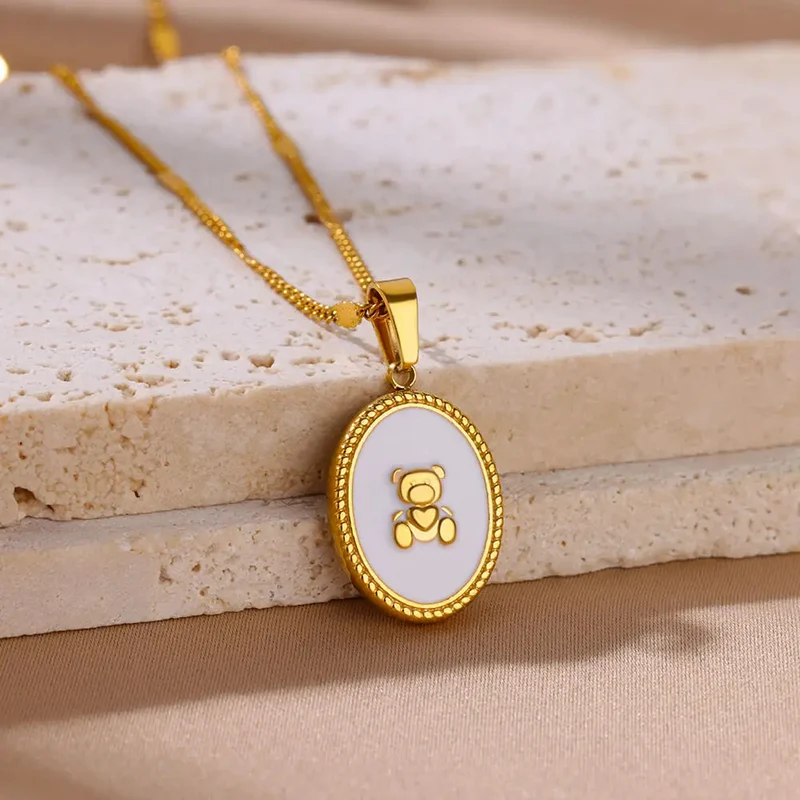 Collier Nounours Nacre