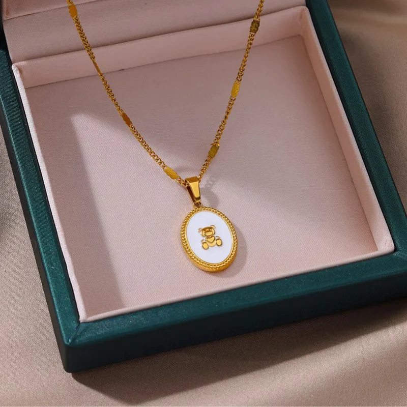Collier Nounours Nacre