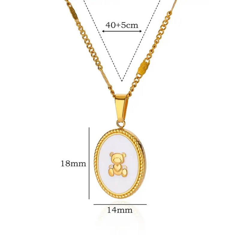 Collier Nounours Nacre
