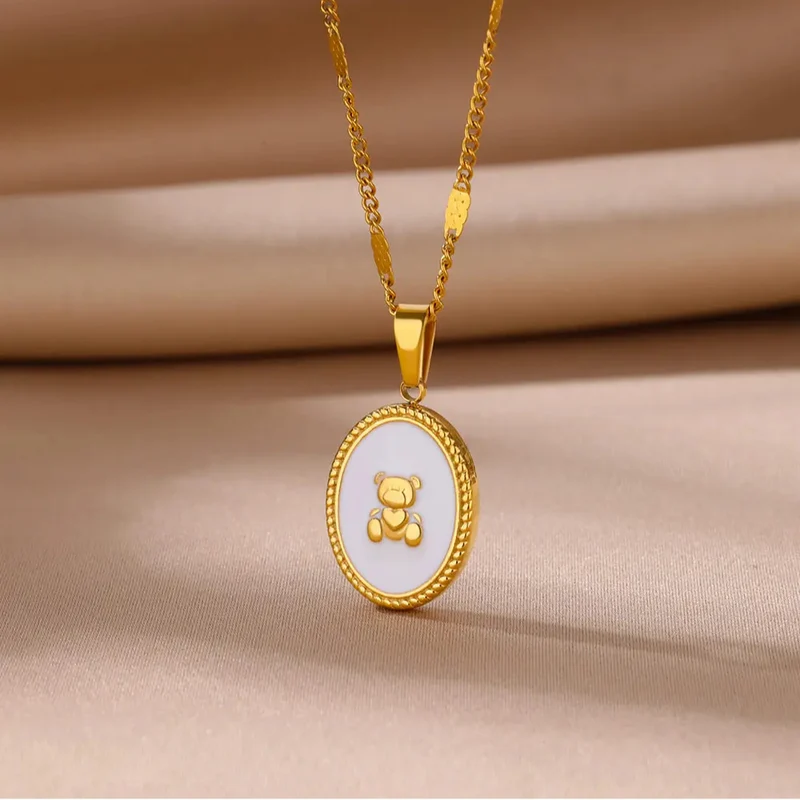 Collier Nounours Nacre
