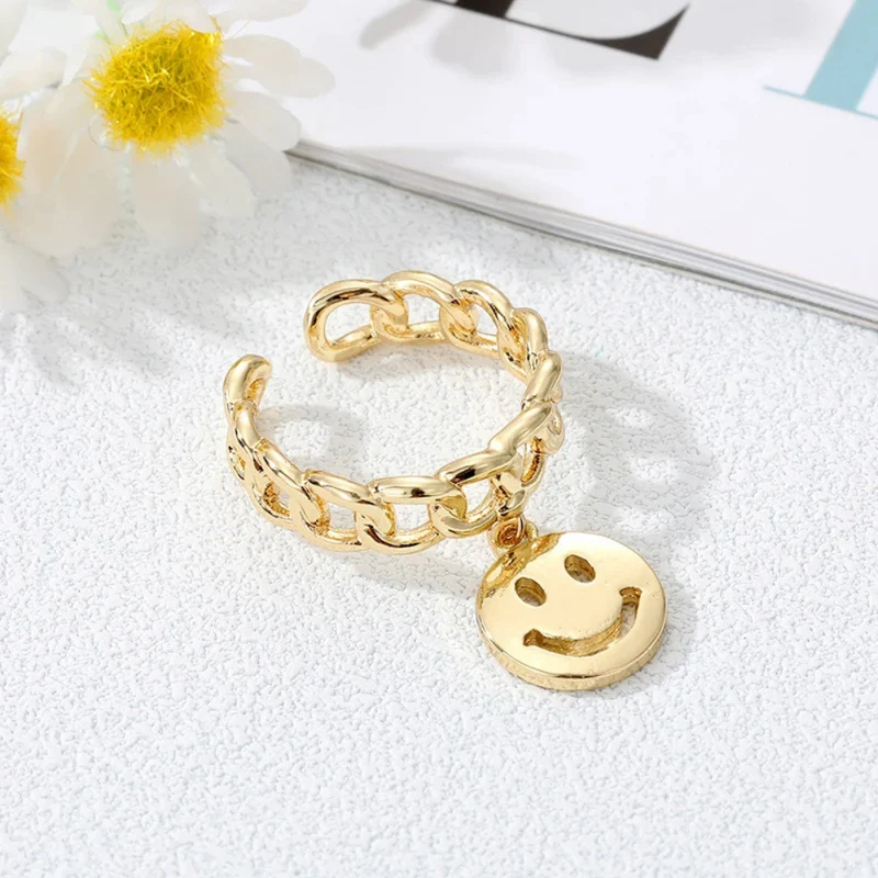 Bague Breloque Smiley