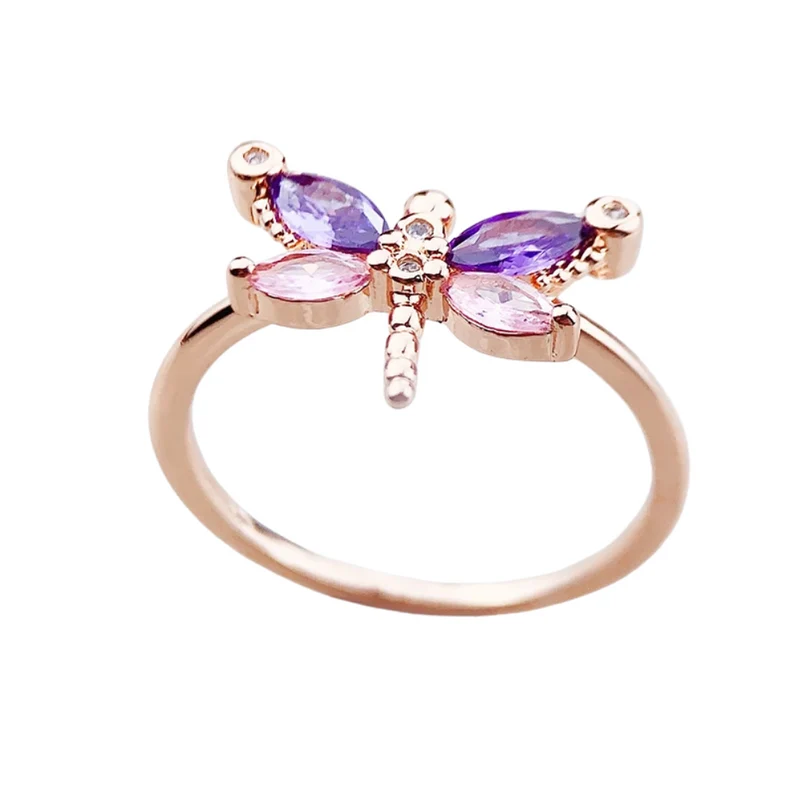 Bague Papillon Or Rose