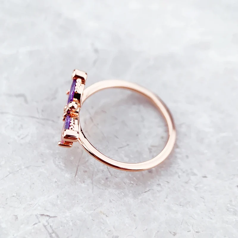 Bague Papillon Or Rose