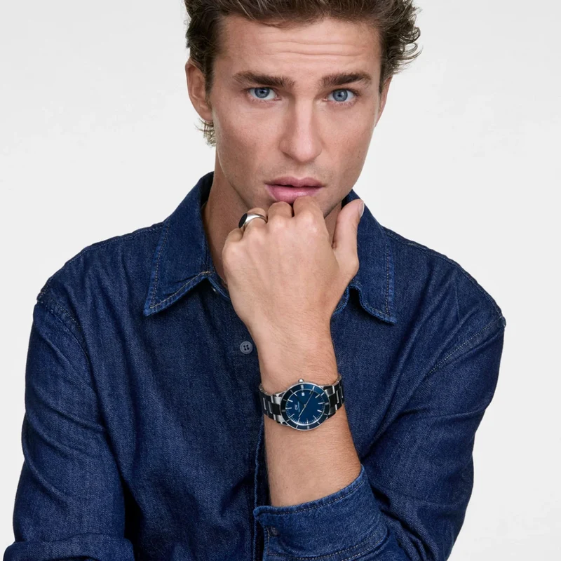 Daniel Wellington Iconic Paradigma Blu Arctic Enamel Montre Pour Hommes DW00100820