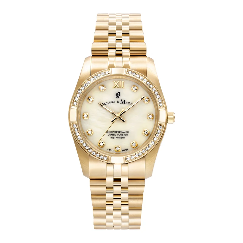 Jacques du Manoir Inspiration Prestige Femmes Montre Or JWL02003