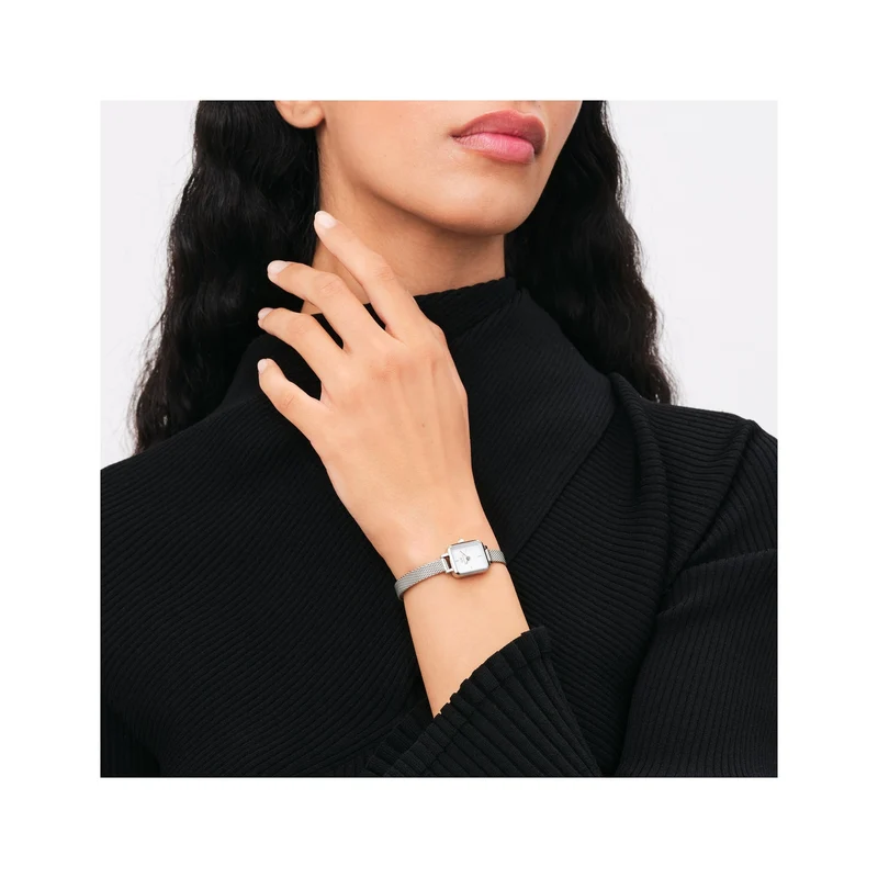Daniel Wellington Quadro Mini Femmes Montre Argent DW00100726