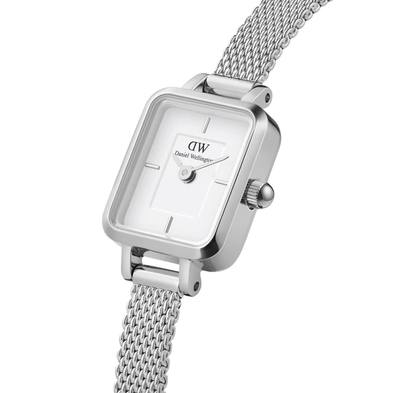 Daniel Wellington Quadro Mini Femmes Montre Argent DW00100726