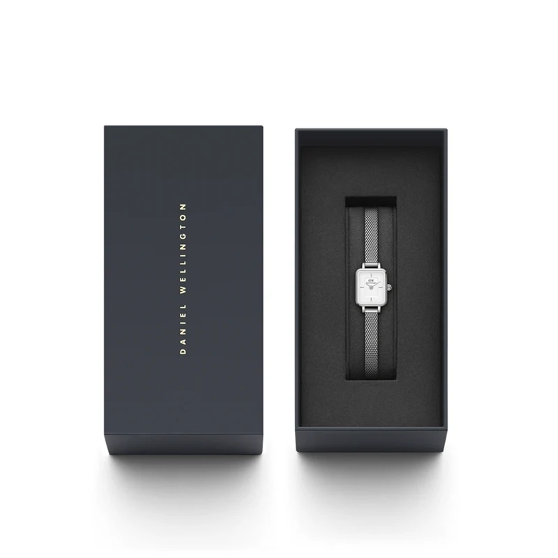 Daniel Wellington Quadro Mini Femmes Montre Argent DW00100726