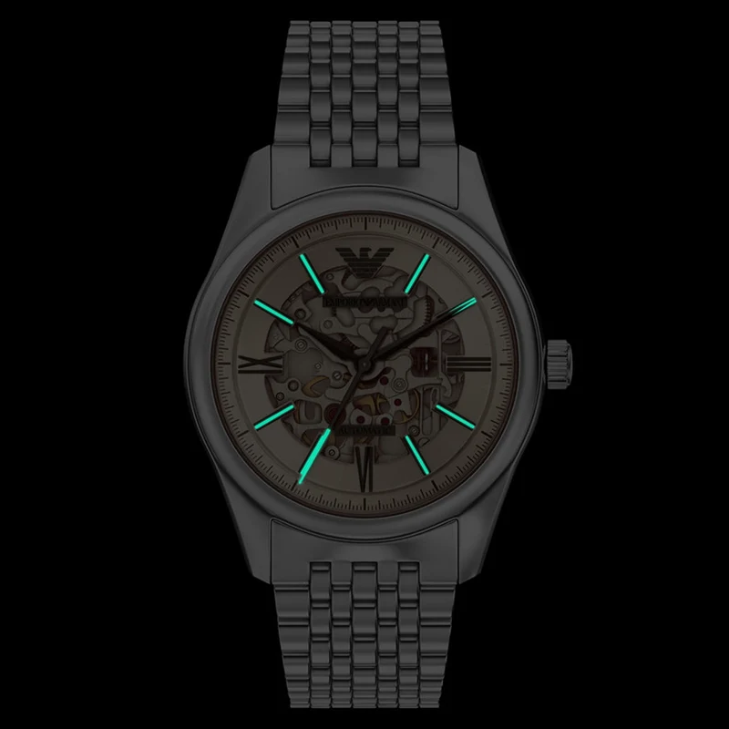 Emporio Armani Silver Dial Automatic Watch AR60095