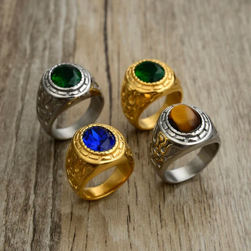 Chevalière Pierre Couleurs