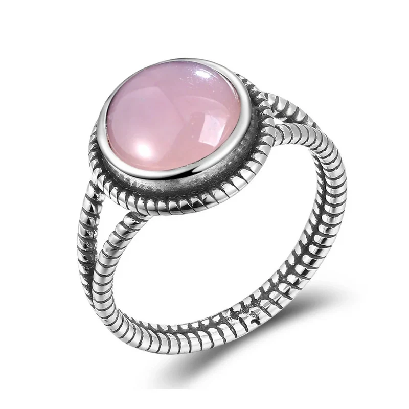 Bague Quartz Rose Vintage