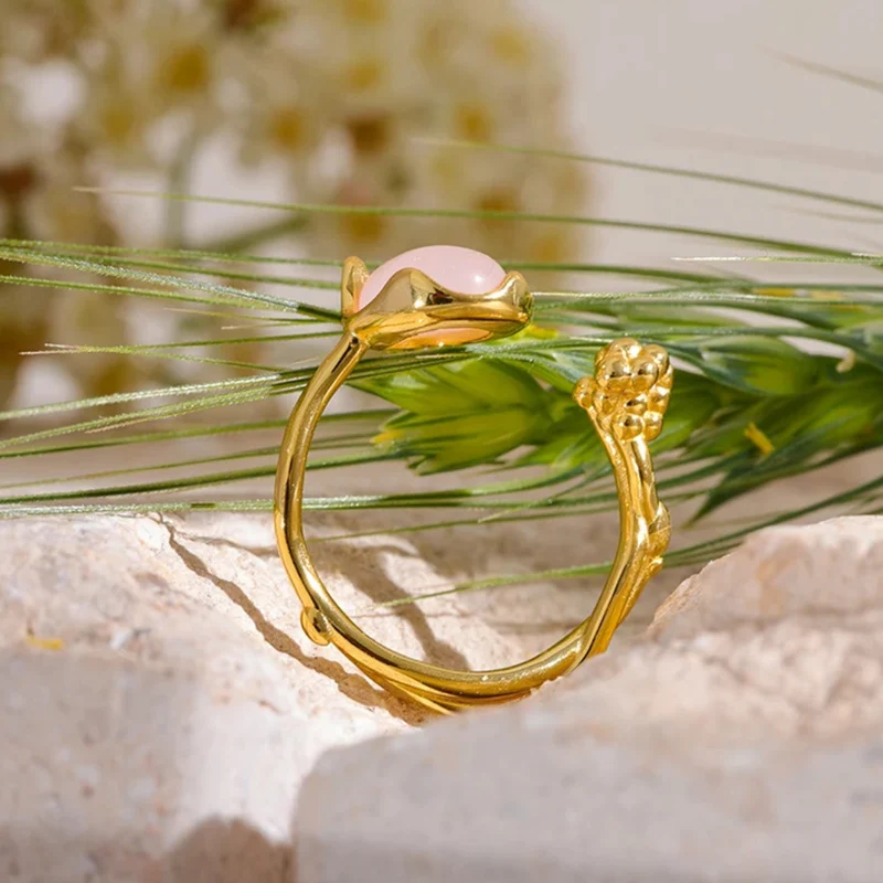Bague Originale Quartz Rose