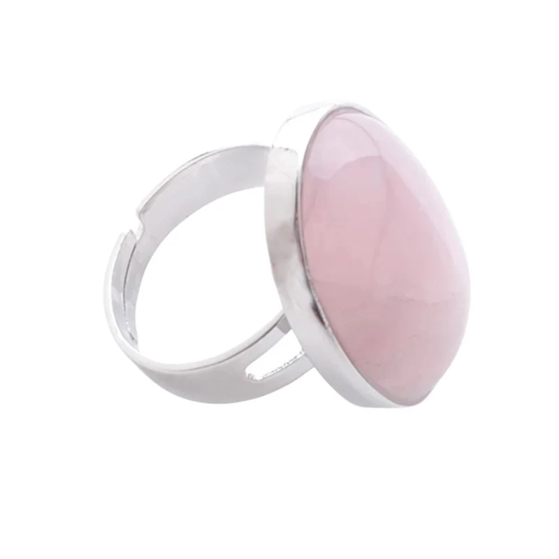 Bague Pierre Rose Ovale