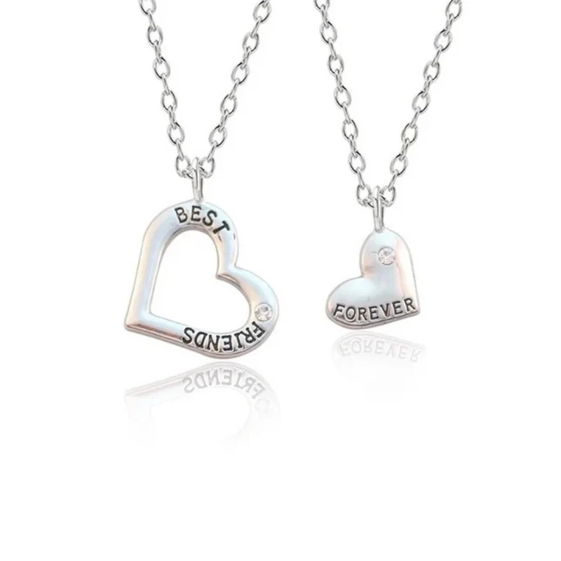 Collier Best Friends Forever double Cœur