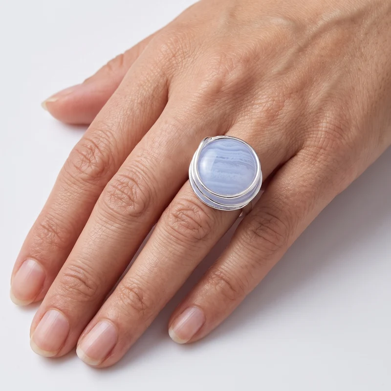Bague Tourbillon Calcédoine