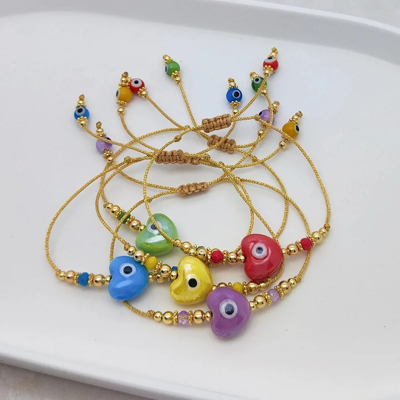 Bracelet Fil Œil Cœur
