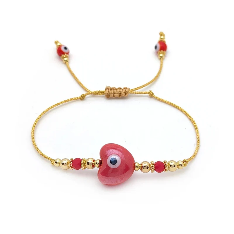 Bracelet Fil Œil Cœur