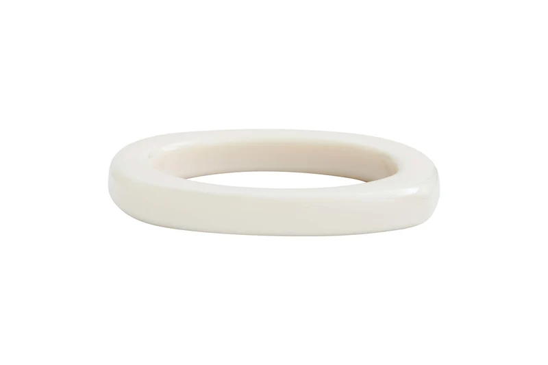 Bracelet jonc acétate crème