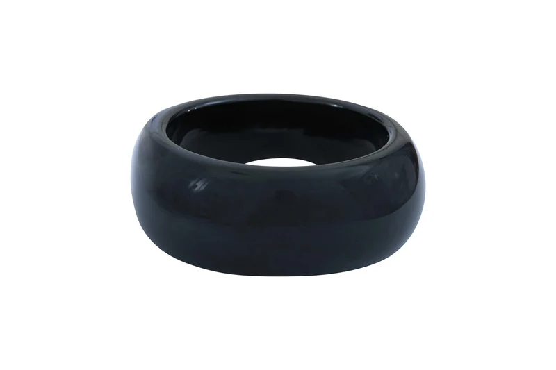 Bracelet jonc acétate noir