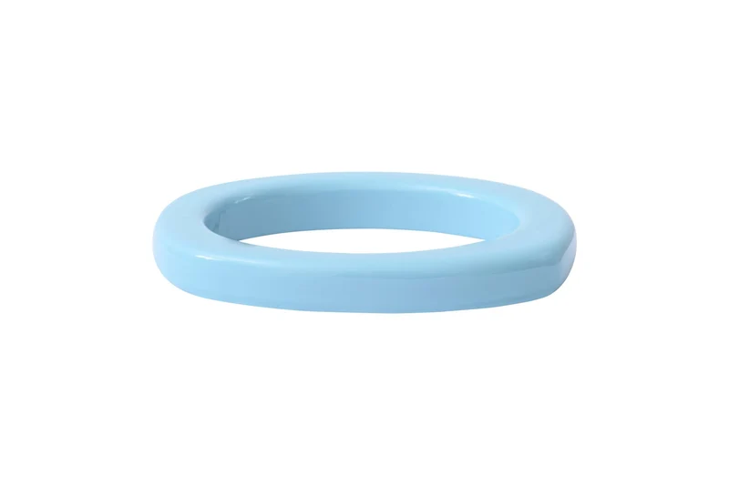 Bracelet jonc acétate Bleu