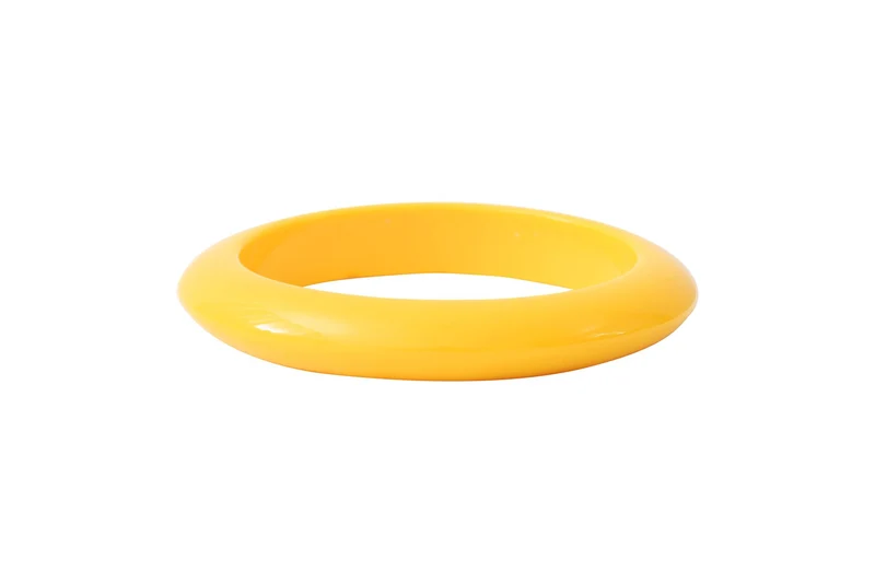 Bracelet jonc acétate jaune