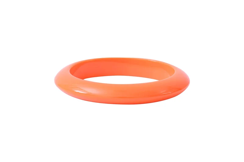 Bracelet jonc acétate orange