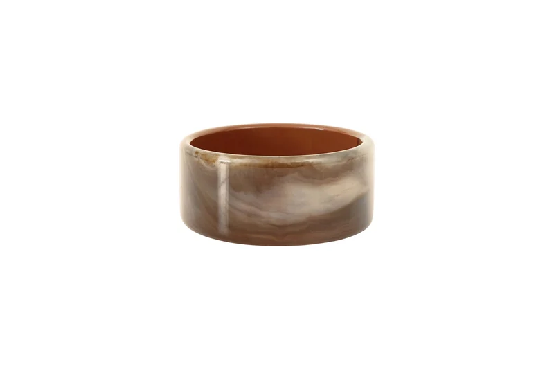 Bracelet jonc acétate marron