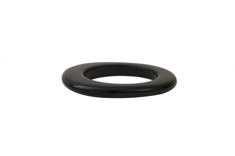 Bracelet jonc acétate noir