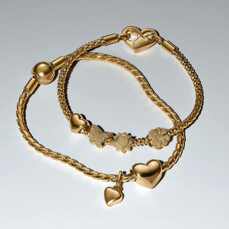 Pandora Moments Gold Plated Bracelet 564028C00-20