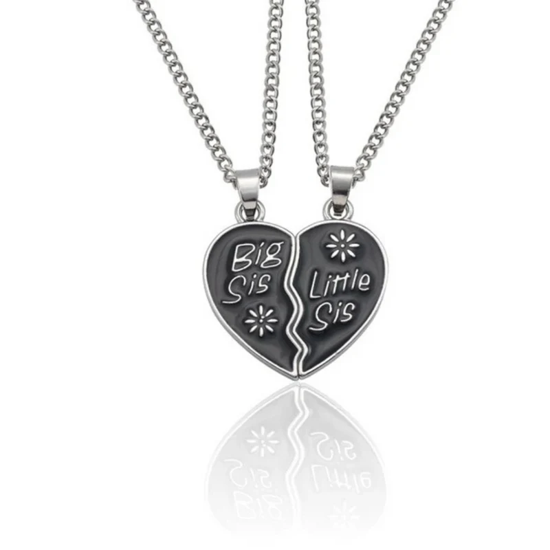 Collier Cœur Big et Lil Sis