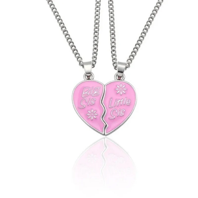 Collier Cœur Big et Lil Sis