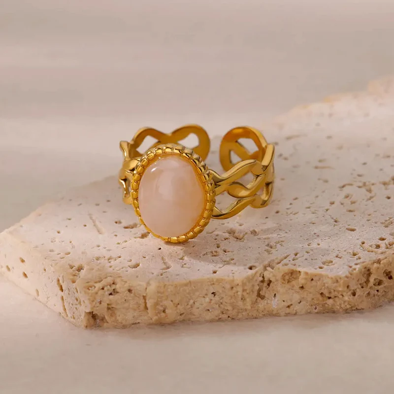 Bague Fantaisie Pierre Rose