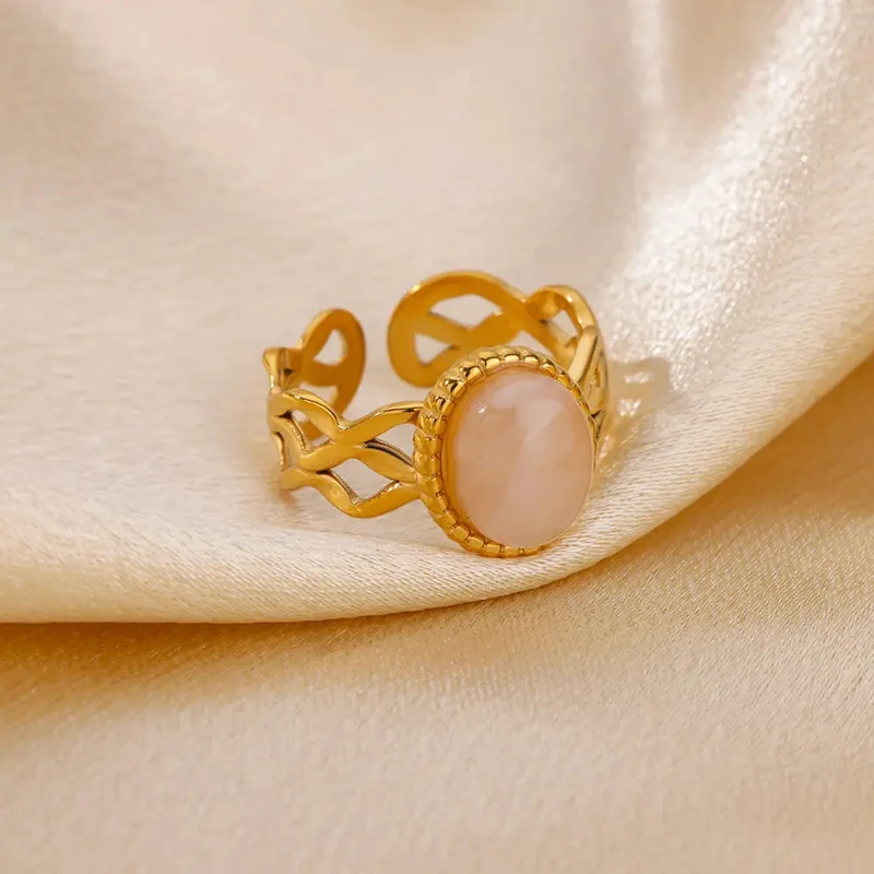 Bague Fantaisie Pierre Rose